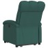Sillón eléctrico reclinable elevable de tela verde