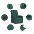 Sillón eléctrico reclinable elevable de tela verde