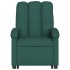 Sillón eléctrico reclinable elevable de tela verde