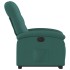Sillón eléctrico reclinable elevable de tela verde