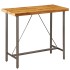Mesa de bar de madera maciza de teca reciclada 120x58x106