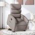 Sillón eléctrico reclinable elevable de tela gris
