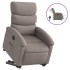 Sillón eléctrico reclinable elevable de tela gris