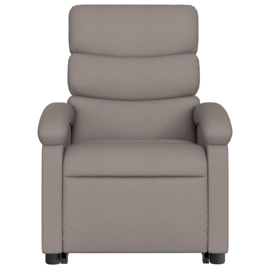 Sillón eléctrico reclinable elevable de tela gris
