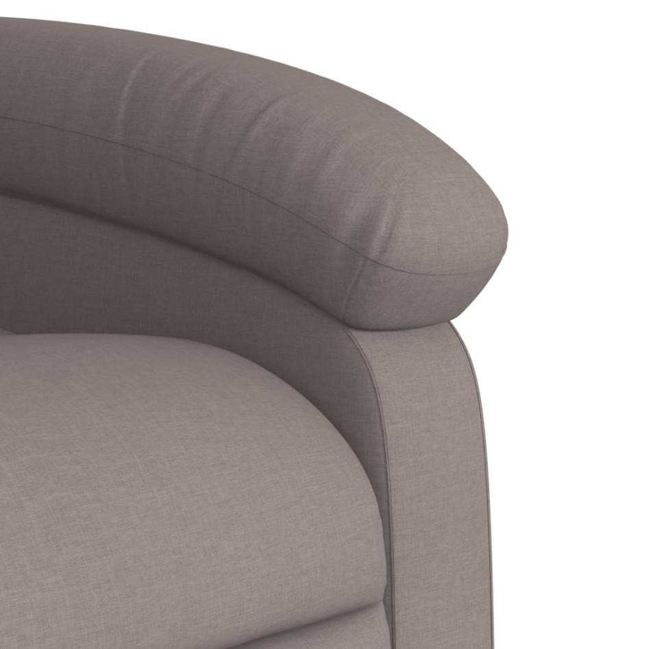 Sillón eléctrico reclinable elevable de tela gris