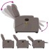 Sillón de masaje eléctrico reclinable elevable tela