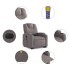 Sillón de masaje eléctrico reclinable elevable tela