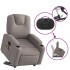Sillón de masaje eléctrico reclinable elevable tela