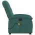 Sillón masaje eléctrico reclinable elevable tela verde