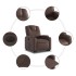 Sillón reclinable elevable eléctrico de cuero sintético