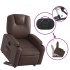 Sillón reclinable elevable eléctrico de cuero sintético