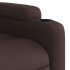 Silla de masaje reclinable de pie de tela marrón