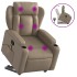 Sillón reclinable masaje pie cuero artificial color