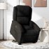 Sillón eléctrico reclinable elevable de terciopelo