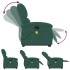 Sillón masaje reclinable elevable terciopelo verde
