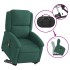 Sillón masaje reclinable elevable terciopelo verde