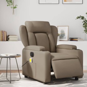 Sillón reclinable de masaje eléctrico cuero sintético