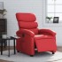 Sillón reclinable eléctrico de cuero sintético
