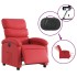 Sillón reclinable eléctrico de cuero sintético