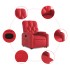 Sillón reclinable elevable cuero artificial