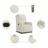 Sillón reclinable de masaje eléctrico elevable terciopelo