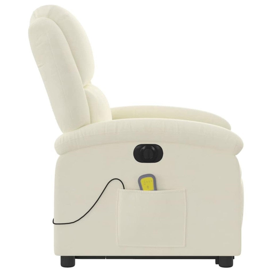 Sillón reclinable de masaje eléctrico elevable terciopelo