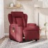 Sillón de masaje reclinable eléctrico tela rojo