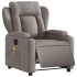 Sillón reclinable de masaje eléctrico tela gris