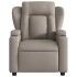 Sillón reclinable de masaje eléctrico tela gris