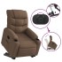 Sillón reclinable elevable de tela