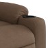 Sillón reclinable elevable de tela