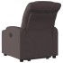 Sillón eléctrico reclinable elevable de tela marrón