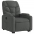 Sillón reclinable elevable de tela gris