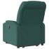 Sillón eléctrico reclinable elevable de tela verde