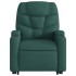 Sillón eléctrico reclinable elevable de tela verde