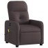 Sillón reclinable de masaje eléctrico tela marrón
