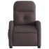 Sillón reclinable de masaje eléctrico tela marrón