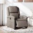 Sillón reclinable eléctrico tela gris