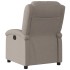 Sillón reclinable eléctrico tela gris