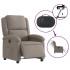Sillón reclinable eléctrico tela gris