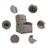 Sillón reclinable eléctrico tela gris