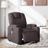 Sillón reclinable de masaje eléctrico tela marrón