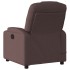 Sillón reclinable de masaje eléctrico tela marrón