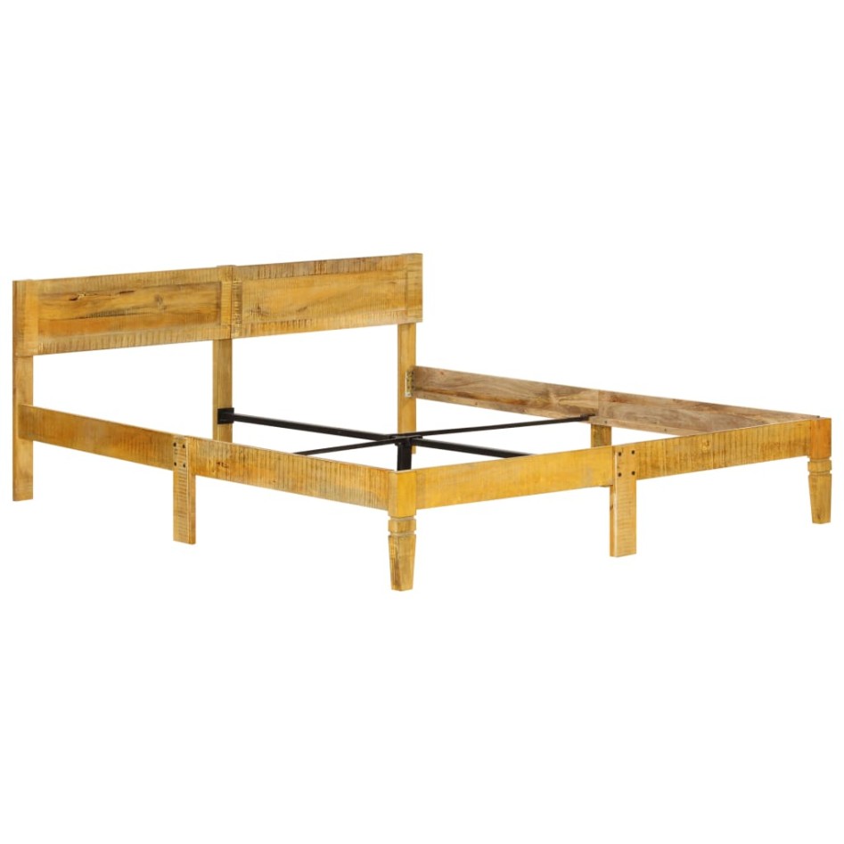 Estructura de cama de madera maciza de mango 180