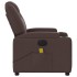 Sillón reclinable de masaje eléctrico tela marrón