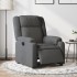 Sillón reclinable eléctrico de tela gris