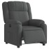 Sillón reclinable eléctrico de tela gris