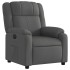 Sillón reclinable eléctrico de tela gris