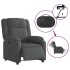 Sillón reclinable eléctrico de tela gris