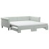 Sofá cama nido con colchón terciopelo gris claro 100x200